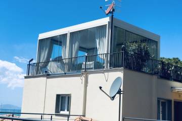 Pergola bioclimatica con chiusure